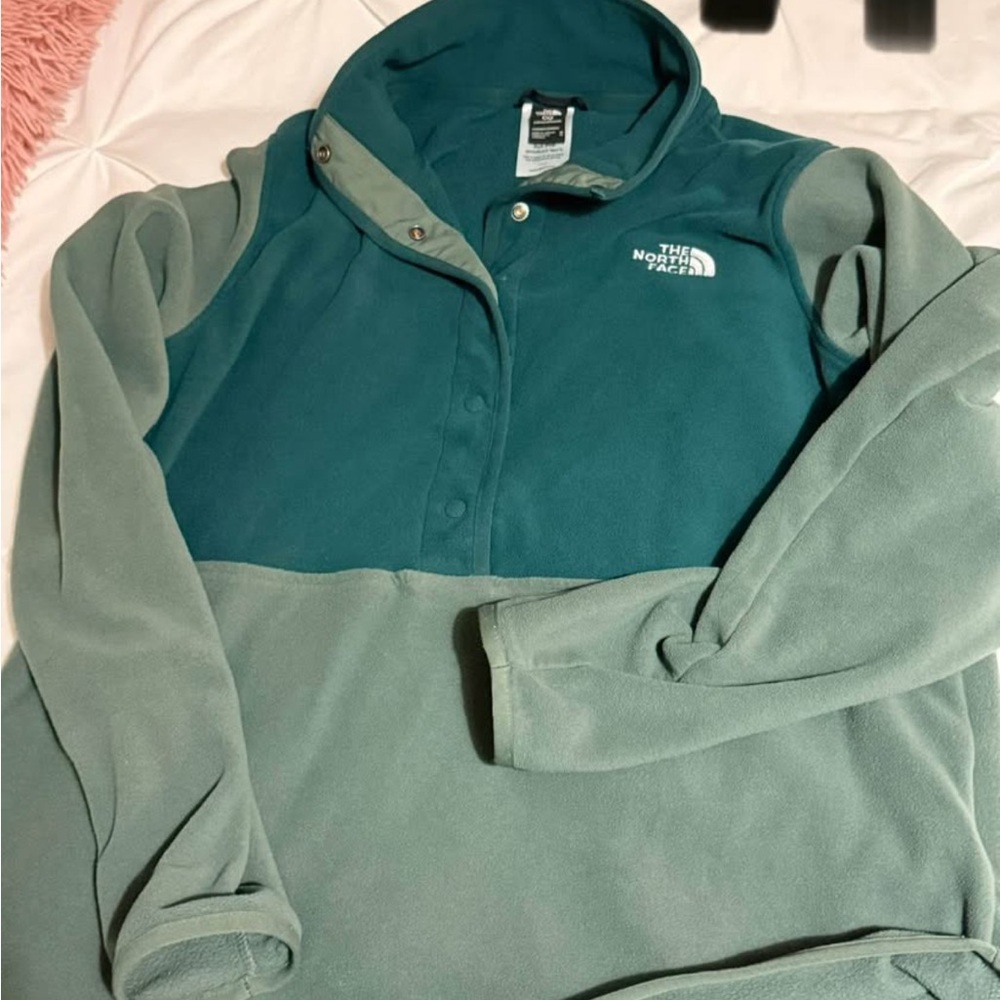 The North Face Teal and Sage Fleece Jacket
